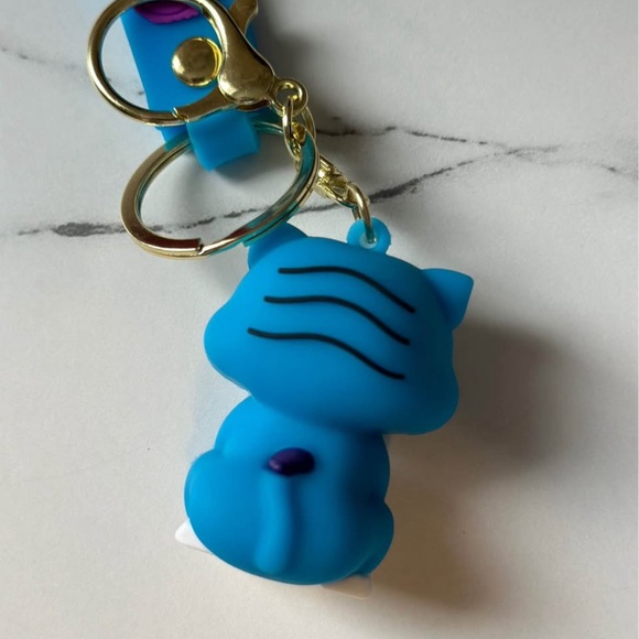 3D Printed Anime Movie Kpop Demon Hunters Girls Derpy Keychains Doll Cute Tiger - Picture 8 of 9